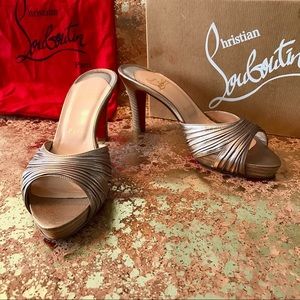 AUTHENTIC CHRISTIAN LOUBOUTIN MINI GRES SLIDES